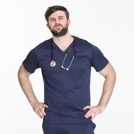 Men's ARGON Single Pocket Scrub Top